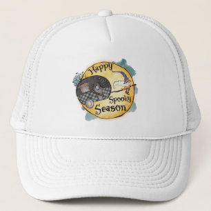 Casquette Bonne saison Éffrayante   Halloween Camping