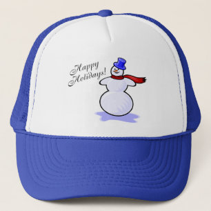 Casquette Bonnes fêtes (bonhomme de neige)