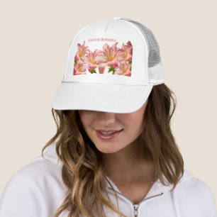 Casquette Bonnet de Pâques : Photos florales Pâques roses 