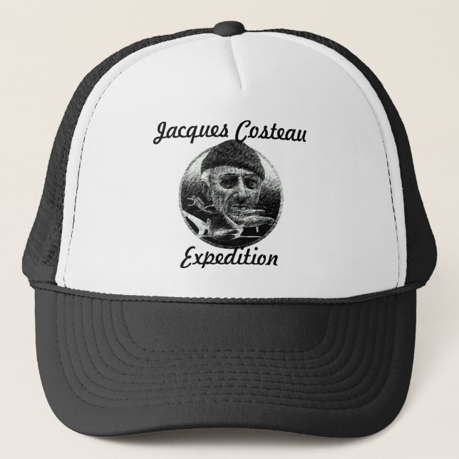Casquette Bonnet Jacques Costeau Expedition black (Devant)