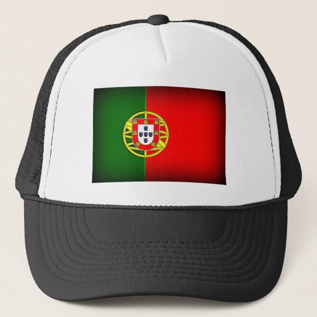 Casquette Bordure noire du drapeau du Portugal (Devant)