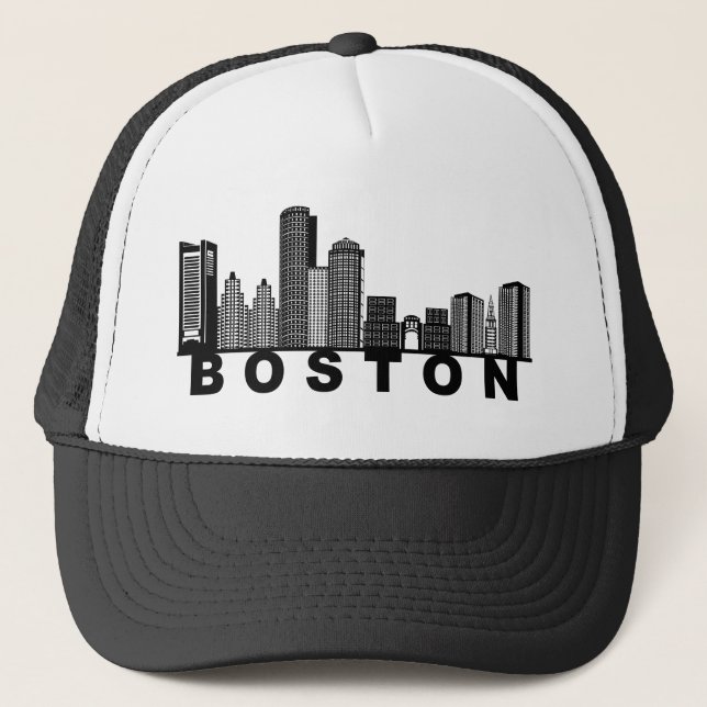 Casquette Boston Skyline Silhouette  (Devant)