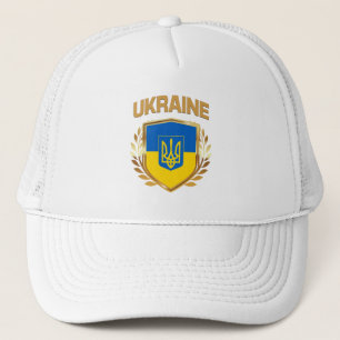 Casquette Bouclier et emblème du drapeau ukrainien