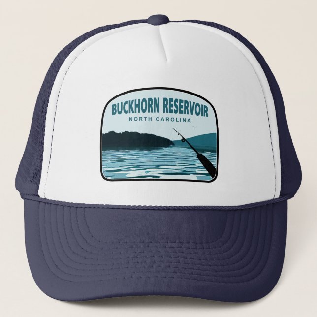 Casquette Boukhorn Réservoir Caroline du Nord Bâton de pêche (Devant)