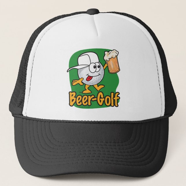 Casquette Boule de golf bue par golf de bande dessinée de (Devant)