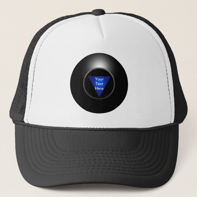 Casquette Boule de la magie 8 - votre texte (Devant)