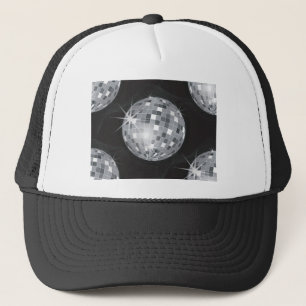 Casquette boule disco argent