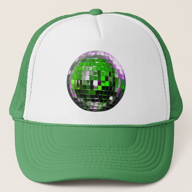 Casquette Boule Disco Metallic Vert (Devant)