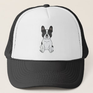 Casquette Bouledogue français pie noir / Frenchie Chien mign