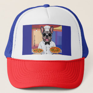 Casquette Bouledogue français Pizza Fête des Pères Bulldog