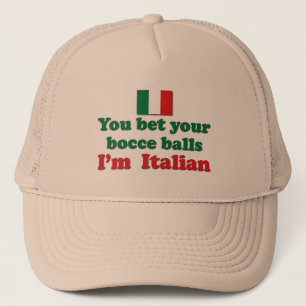 Casquette Boules de Bocce d'Italien