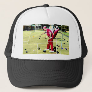 Casquette Boules sur pelouse abstraites peinture à l'huile,