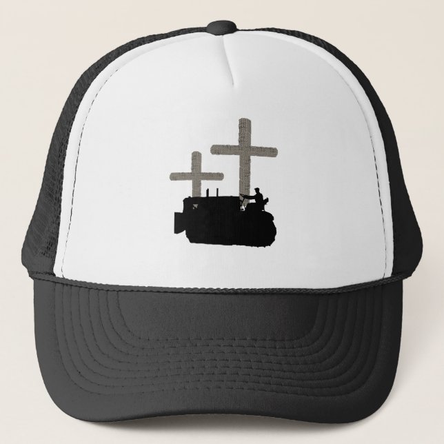 CASQUETTE BOUTEUR FONCTIONNANT JÉSUS CROISÉ VINTAGE (Devant)