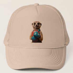 Casquette Boxe Meerkat Sports Trucker Chapeau - Funny Gym St