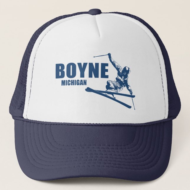 Casquette Boyne Mountain Resort Michigan Skier (Devant)