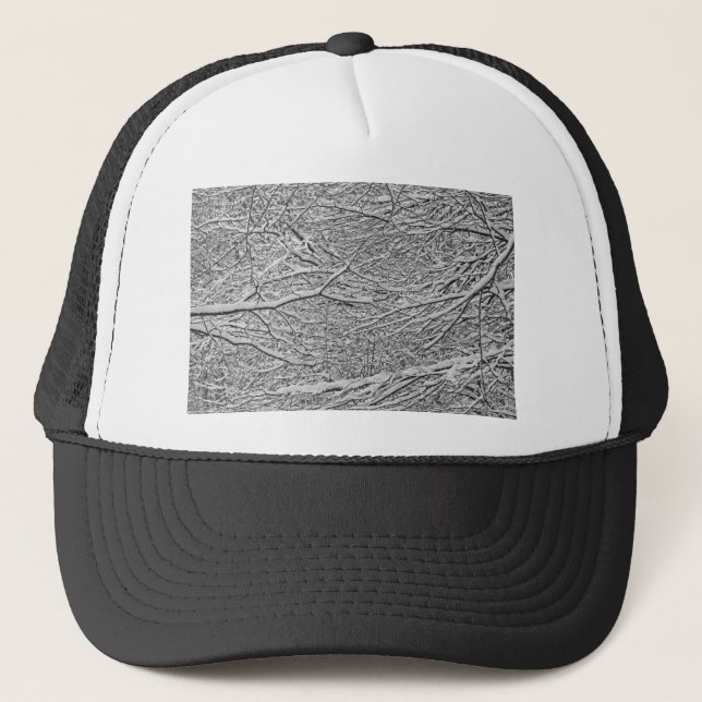 Casquette Branches de neige (Devant)