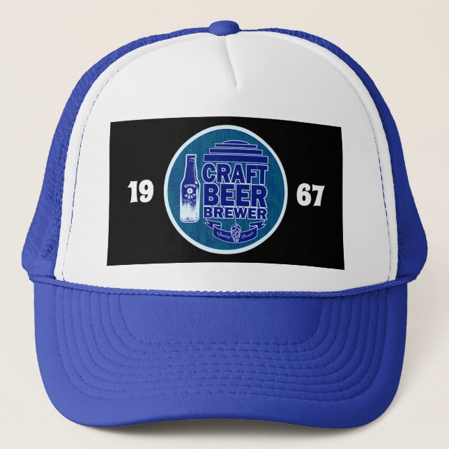 Casquette Brasseur de bière artisanal - Logo bleu 1967 (Devant)