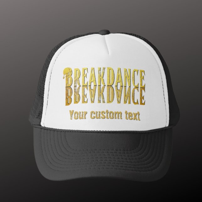 Casquette Breakdance noir jaune  (Créateur téléchargé)
