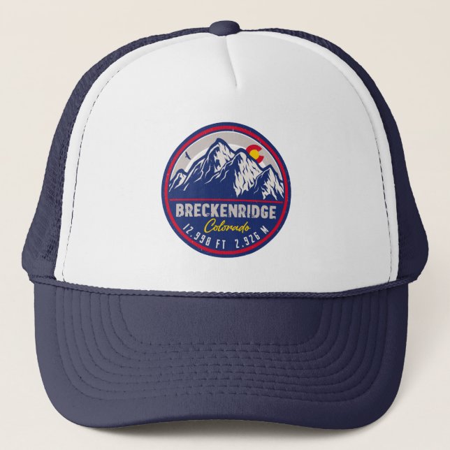 Casquette Breckenridge Colorado Ski Randonnée Mountain Souve (Devant)