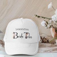 Bride Tribe Boho Floral Lettres Bachelorette