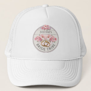 Casquette Bride Tribe personnalisée floral
