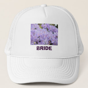 Casquette Bride trucker hats Custom text Lavender Rhodies