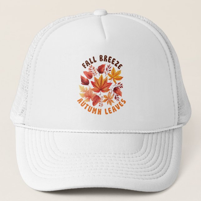 Casquette Brise D'Automne, Feuilles D'Automne - Charbon D'Au (Devant)