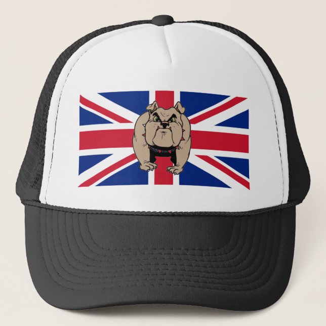 Casquette britannique du R-U de bouledogue (Devant)
