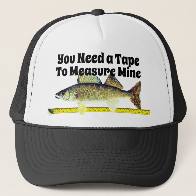 Casquette Brochets vairons drôles Pike et ruban métrique (Devant)