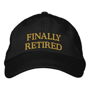 Casquette brodé à la retraite