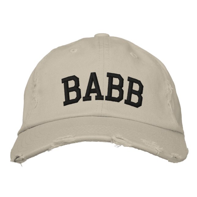 Casquette brodé Babb (Devant)
