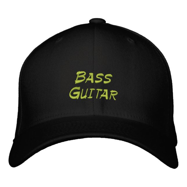 Casquette brodé Bass Guitar personnalisé (Devant)