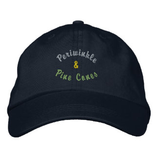 Casquette brodé de cônes de pin et de longeron