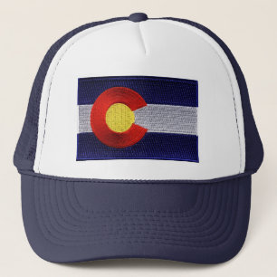 Casquette brodé de drapeau du Colorado