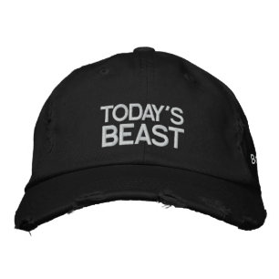 Casquette brodé de la bête d'aujourd'hui