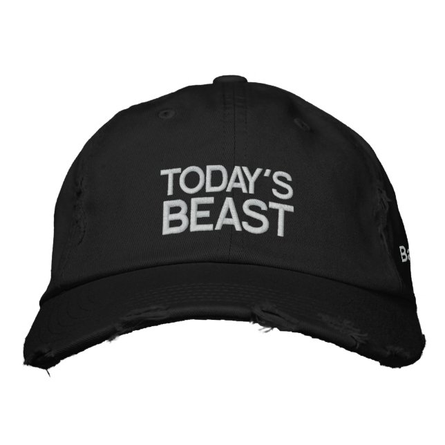 Casquette brodé de la bête d'aujourd'hui (Devant)