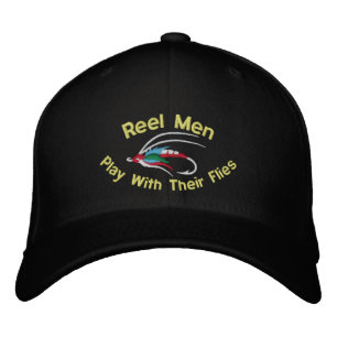 Casquette brodé de la pêche au volant