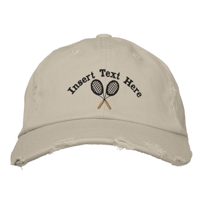 Casquette brodé de tennis (Devant)