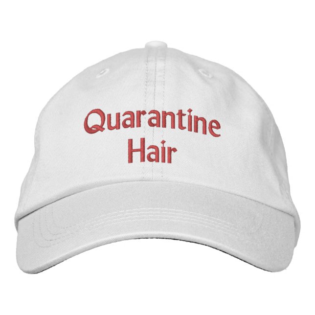 casquette brodé des cheveux de quarantaine (Devant)