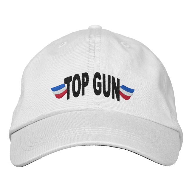 Casquette brodé du canon supérieur (Devant)