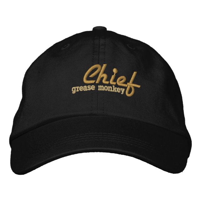 Casquette brodé du chef Grease Monkey (Devant)