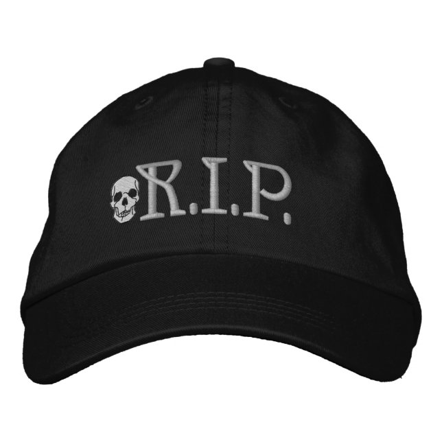 Casquette brodé du crâne R.I.P. (Devant)