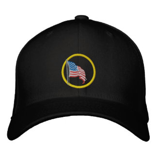 Casquette brodé du drapeau américain