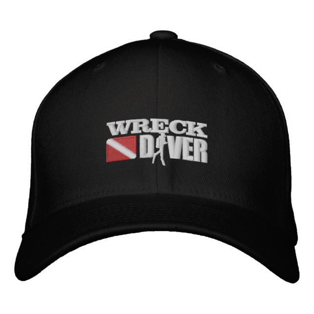 Casquette brodé du plongeur d'épaves (Devant)