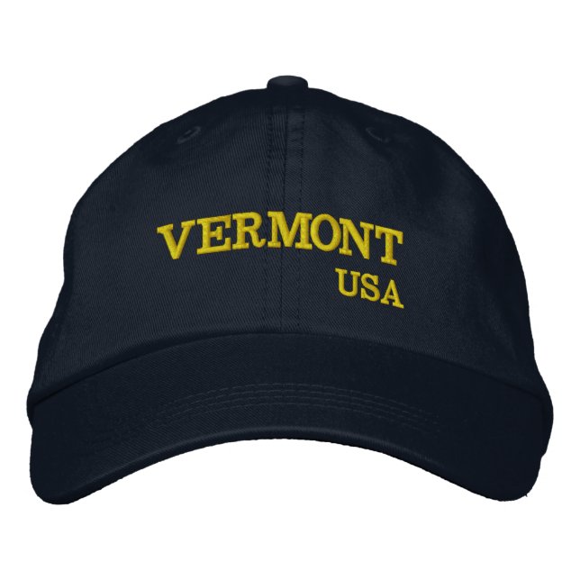 Casquette brodé du Vermont USA (Devant)