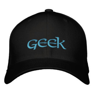 Casquette brodé geek