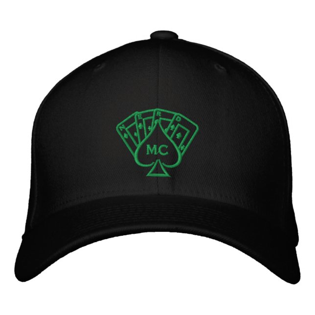 Casquette brodé Green Stitch (Devant)