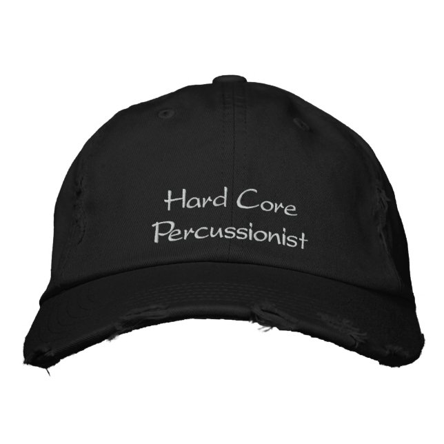 Casquette brodé percussionniste à noyau dur (Devant)