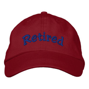 Casquette brodé retraité