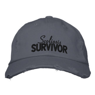 casquette brodé 'Scoliosis Survivor'